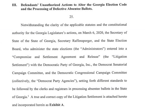 Georgia illegal election?